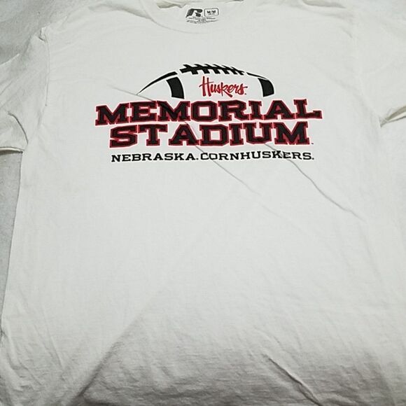 Russell White Nebraska Short Sleeve Tee (M) - Picture 2 of 3